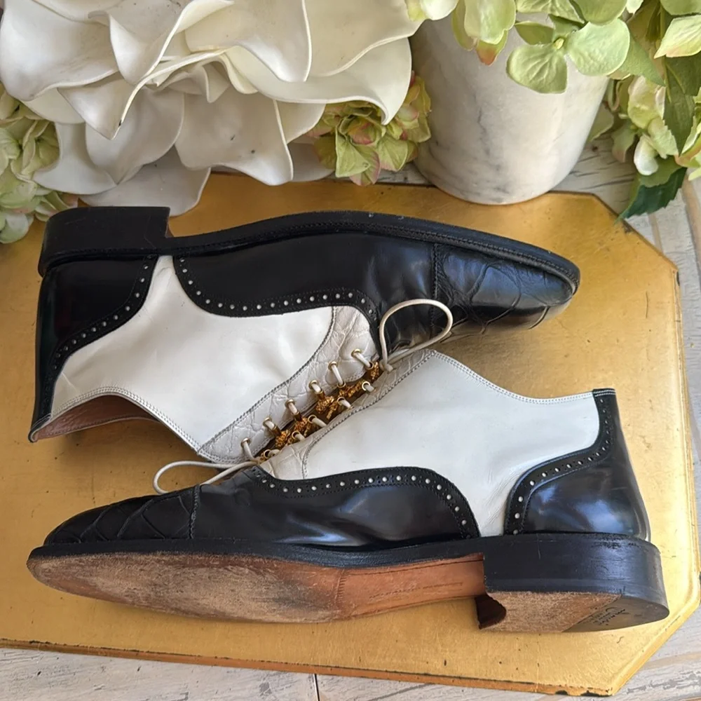 RARE EXOTIC! Mauri Italy Alligator Chelsea Boot Oxford for City Slickers